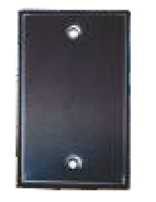 KBA-006 Placa Rectangular Ciega de Acero Inoxidable